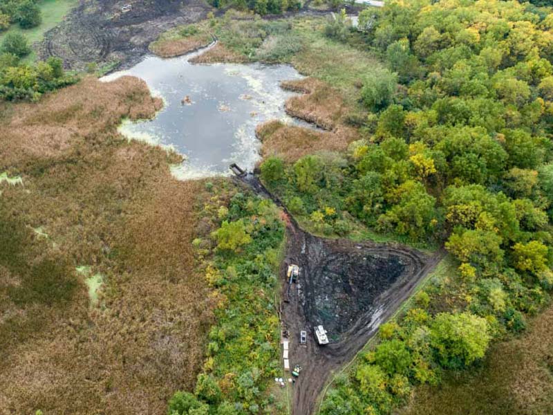 ILM Wetland Restoration Scrape at Pingree Grove